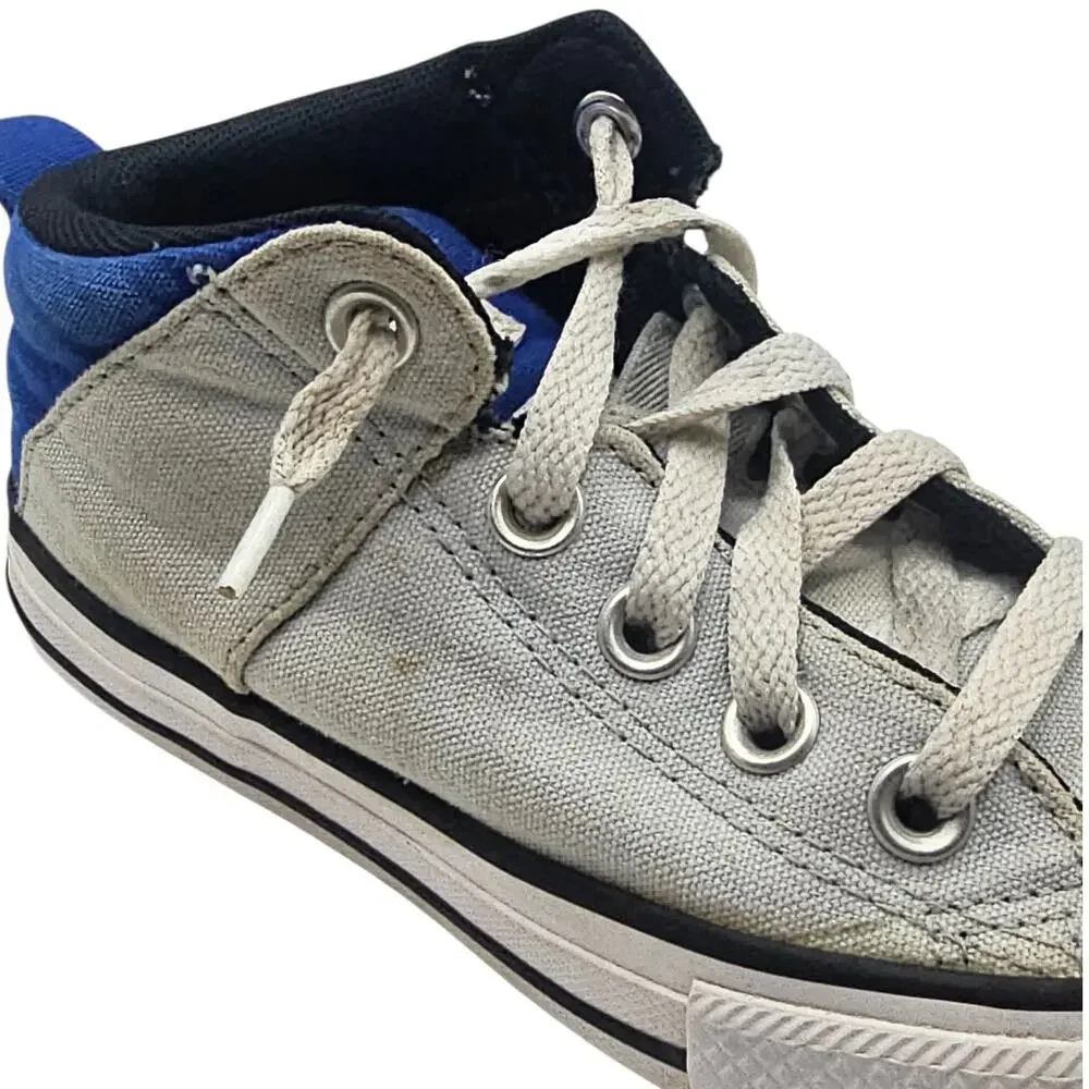 Converse Kids Gray & Blue Chuck Taylor All Star Axel Mid Top Sneaker